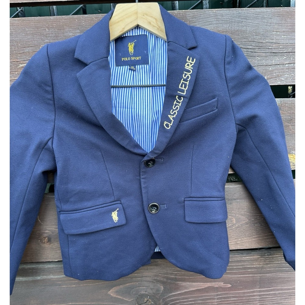 Boys Polo Sport Navy Blue Blazer Size 6